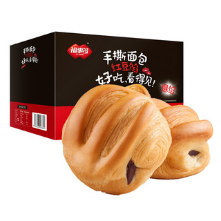 FUSIDO 福事多 红豆手撕面包1000g 2斤
