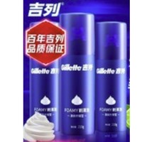 抖音超值购：Gillette 吉列 手动剃须泡沫 清新柠檬剃须泡210g*3大容量套装 非吉利-BYBT