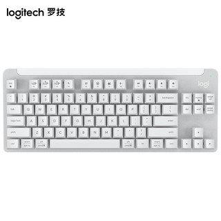 logitech 罗技 K855无线机械键盘红轴 蓝牙键盘 游戏办公键盘 ipad键盘 84键 TTC红轴 白色