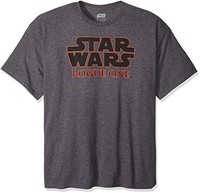 Star Wars 男式 Rogue One Basic 标志 T 恤 杂碳灰 4X-Large