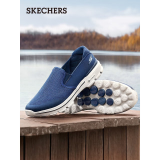 斯凯奇Skechers男鞋运动鞋懒人一脚蹬写轻便舒适缓震软底健步休闲鞋男54736NVGY40