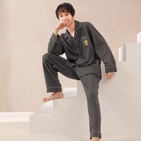 家居服圆领家居服/长袖情侣家居套装内衣女士睡裙/家居服
