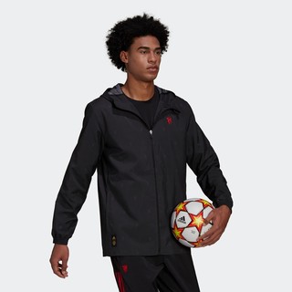 adidas 阿迪达斯 MUFC Q2 WB 男子运动夹克 H56689 黑色 M