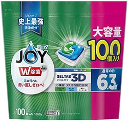 JOY [大容量] JOY GELTAB 洗碗机用洗涤剂 100个 1550克