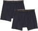 ExOfficio 男式 Give-N-Go 平角内裤，2 条装，炭黑色，XXL 码