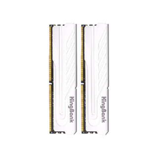 KINGBANK 金百达 银爵系列 DDR5 5600MHz 台式机内存 马甲条 白色 16GB 8GB*2