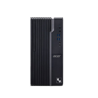 acer 宏碁 SQN4 十二代酷睿版 27英寸 商用台式机 黑色（酷睿i5-12400、核芯显卡、16GB、256GB SSD+1TB HDD、风冷）