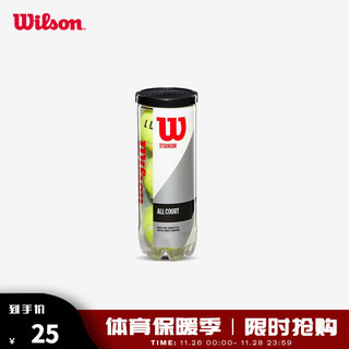 Wilson 威尔胜 网球3只装组合罐装网球比赛训练用球Titanium 3 Ball