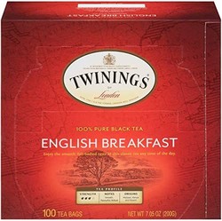 TWININGS 川宁 prime免邮：Twinings 川宁 伦敦英式早餐袋装红茶，100袋（1包）