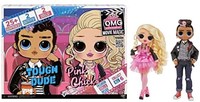 L.O.L. Surprise! OMG 电影魔法时尚娃娃 2 件装硬汉和粉色娃娃