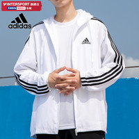 adidas 阿迪达斯 皮肤衣男2022冬季新款防晒服薄款透气运动夹克外套H14625