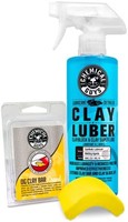 Chemical Guys CLY_113 OG Clay Bar & Luber 合成润滑清洗液套装，轻/中型，16盎司，2瓶