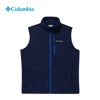 哥伦比亚 无袖背心男款户外22秋冬新品保暖立领针织上衣AE1056