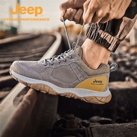 抖音超值购：Jeep 吉普 四季新款男鞋户外运动休闲鞋防滑耐磨软底徒步男鞋91220