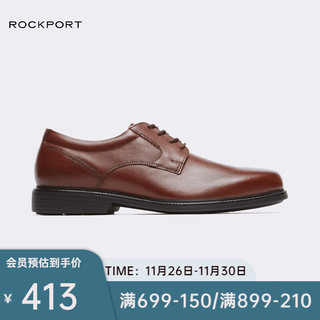 ROCKPORT 乐步 Charles Road系列 男士德比鞋 V80554 褐色 44