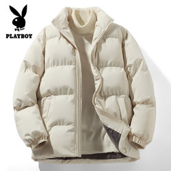 PLAYBOY 花花公子 情侣同款棉服 卡其