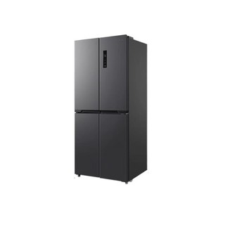Midea 美的 61厘米薄407升一级变频十字对开双开门四门超薄嵌入家用电冰箱风冷无霜BCD-407WSPZM(E)厨装一体