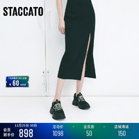 STACCATO 思加图 春季新款厚底老爹鞋系带休闲鞋ins潮单鞋女运动鞋ECE11AM2