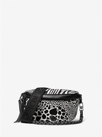MICHAEL KORS 迈克·科尔斯 Slater Extra-Small Animal Print Calf Hair and Leather Sling Pack