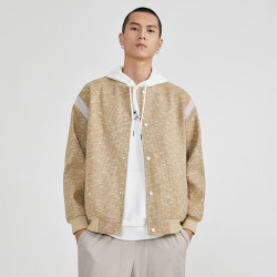 GXG 22秋冬新品男式棒球服领夹克时尚百搭潮流外套