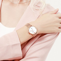 TIAN WANG 天王 手表女士自动机械表防水时尚米兰钢带腕表带日历气质品牌国表