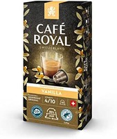 Café Royal 香草味版 100 Nespresso® 兼容胶囊（铝制，强度 4/10）10 包（10 x 10 咖啡胶囊）