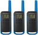 摩托罗拉 Solutions T270TP 双向收音机黑色/蓝色三件装