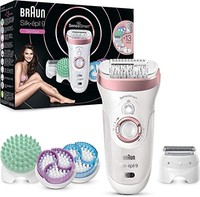 BRAUN 博朗 Silk-épil 9 9/990 女士除毛器 SkinSpa SensoSmart 带压力控制，干湿两用，带13种功能，玫瑰金