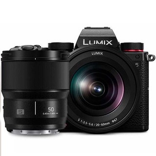 Panasonic 松下 S5 全画幅 微单相机 黑色 20-60mm+50mm 双头套机