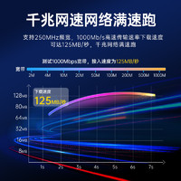 网线千兆家用高速超六6五5类路由器电脑宽带成品网络线10米m扁线