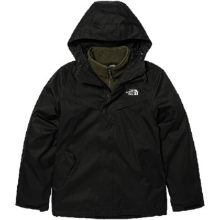 THE NORTH FACE 北面 男子三合一冲锋衣 NF0A81QU-TY1 黑色 M