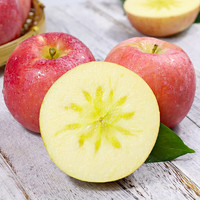 有券的上：飘香果度 山西冰糖心红富士丑苹果水果  70-80mm中果（4.5-5斤约12枚)