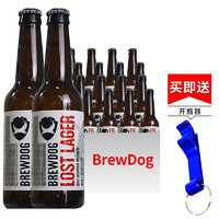 BREWDOG 酿酒狗 DREWDOG朋克IPA艾尔英国原装进口精酿啤酒 迷失拉格330ml*24瓶整箱