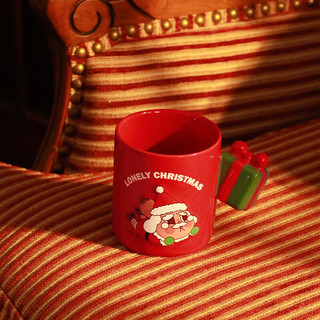 POP MART 泡泡玛特 CRYBABY孤独圣诞系列 哭娃 陶瓷杯 310ml