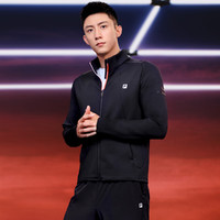 补贴购：FILA 斐乐 男款针织外套 A11M111503FBK