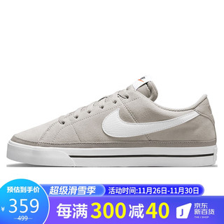 NIKE 耐克 男子 运动板鞋 经典 百搭 COURT LEGACY SUEDE 运动鞋 DH0956-002卵石灰色40码