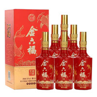 金六福 鱼跃龙门 50%vol 浓香型白酒 500ml*6瓶 整箱装