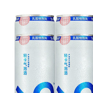 大于等于九 轻卡起泡酒 乳酸桃桃味 330ml*6听