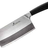 ZHEN 臻 日本 VG-10 3 层锻造高碳不锈钢轻型切片机，切割厨师刀/砍刀，6.5 英寸(约 16.5 厘米)，TPR 手柄