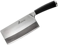 ZHEN 臻 日本 VG-10 3 层锻造高碳不锈钢轻型切片机，切割厨师刀/砍刀，6.5 英寸(约 16.5 厘米)，TPR 手柄