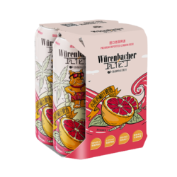 Würenbacher 瓦伦丁 小麦西柚汁啤酒500ml*4罐装德国进口果味
