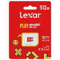 Lexar 雷克沙 Play microSD存储卡 512GB（UHS-III、V30、A2）