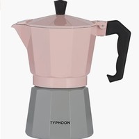 Prime会员：TYPHOON NOVO 咖啡馆概念系列 浓缩咖啡机 6杯份 粉灰色