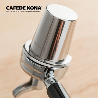 CAFEDE KONA 不锈钢接粉杯 意式咖啡机手柄接粉器咖啡闻香杯EK43通用 黑色