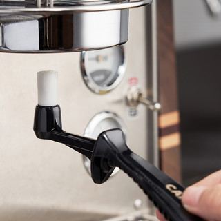 CAFEDE KONA尼龙意式咖啡机头清洗刷 清洁刷弯头防烫冲煮头刷带勺 机头清洁刷