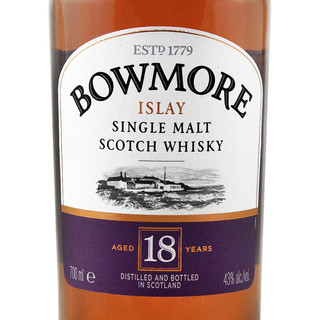 BOWMORE 18年 单一麦芽 苏格兰威士忌 43%vol 700ml