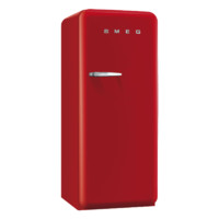 斯麦格(smeg)冰箱FAB28系列 冷藏冷冻50年代复古单门256升单开门家用进口意大利电冰箱 红色