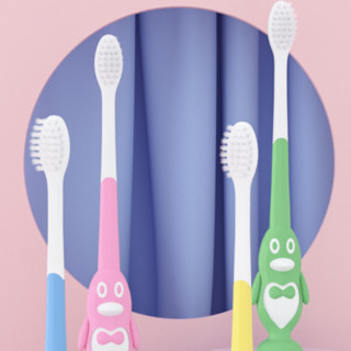 Care1st 嘉卫士 护齿儿童牙刷 粉色+蓝色+黄色+绿色 8支