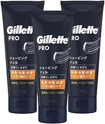 Gillette 吉列 PRO 剃须啫喱 175毫升×3个 剃须刀 剃须刀 男性