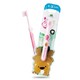 小树苗 儿童牙刷1-3岁幼儿宝宝训练牙刷 小圆头 粉色
